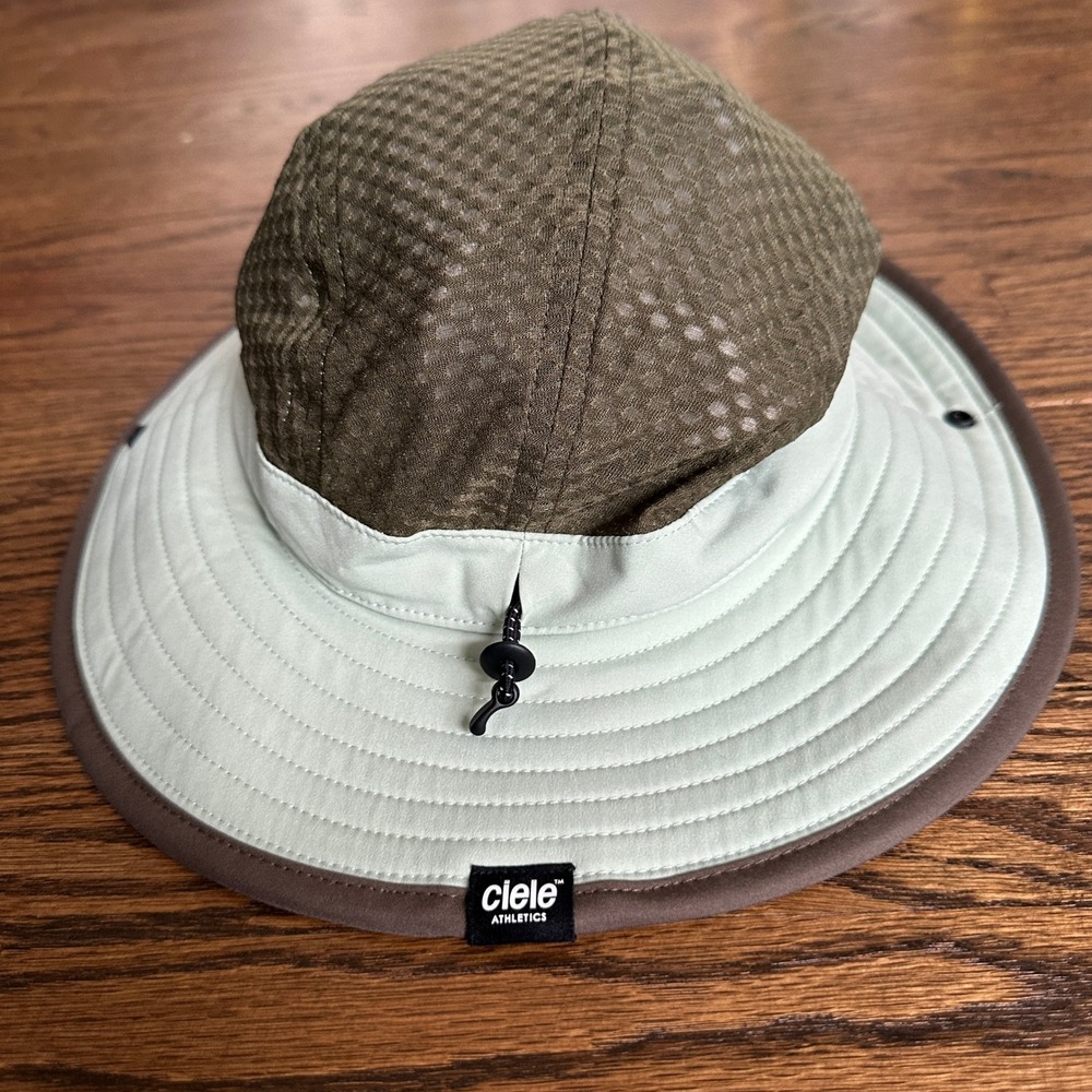Ciele BNDCKHat Men 56.5cm Green Mesh Boonie Sun Hat Trail Run Hike Gorpcore